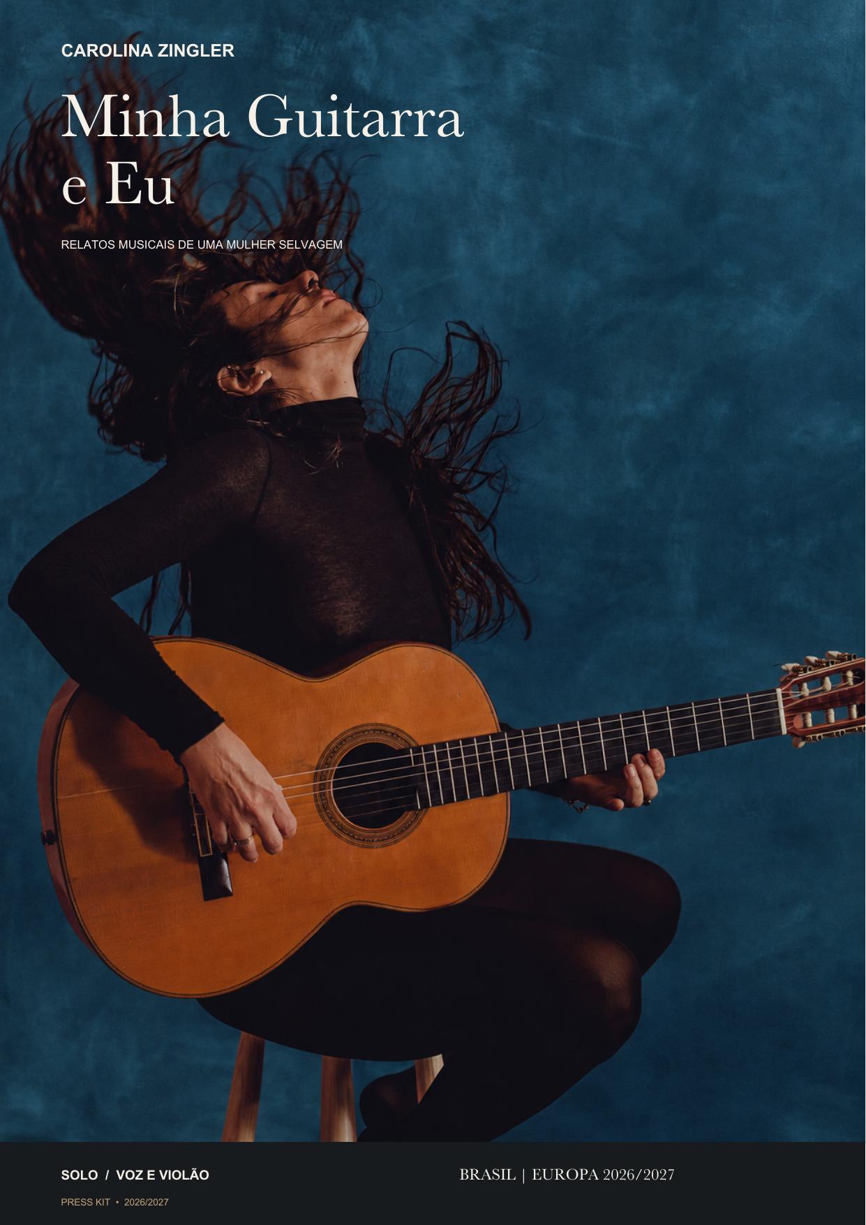 Capa do press kit do show Minha Guitarra e eu